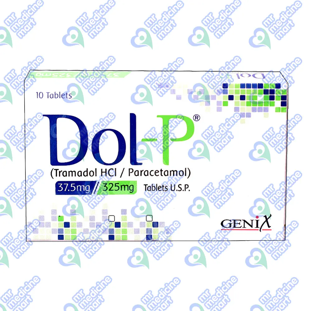 Dol P 37.5mg/325mg Tablet Price in Pakistan | Uses, Dosage