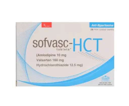 Sofvasc HCT 10/160/12.5 mg Tabs
