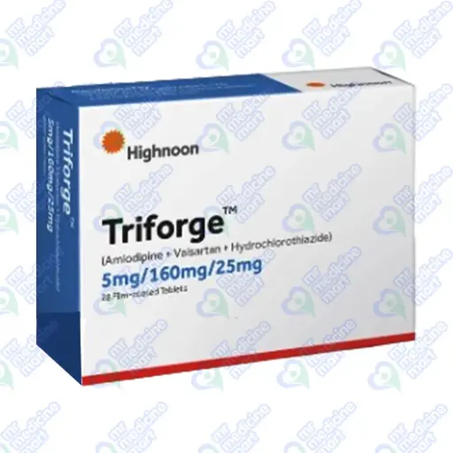 Triforge 5mg/160mg/25mg Tablet 28's