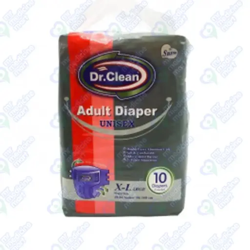 Dr Clean Adult Diaper XL 10's
