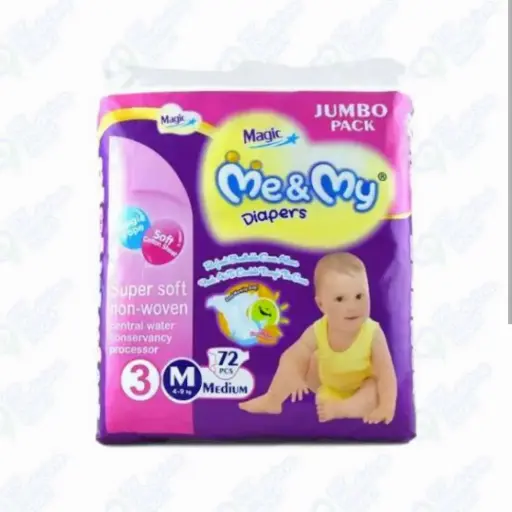 Me & My 3 Diaper 72's