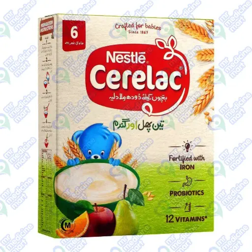 Nestle Cerelac Wheat & 3Fruits 350gm