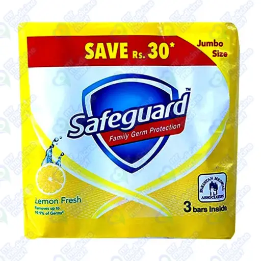 Safeguard 3in1 Lemon Fresh Soap 125gm