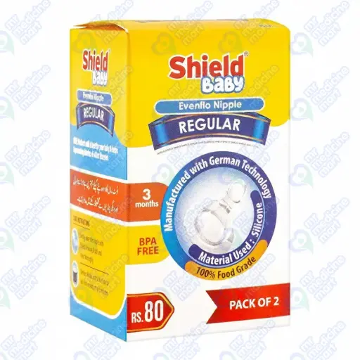 Shield Evenflo Nipple (3 Months) 2's