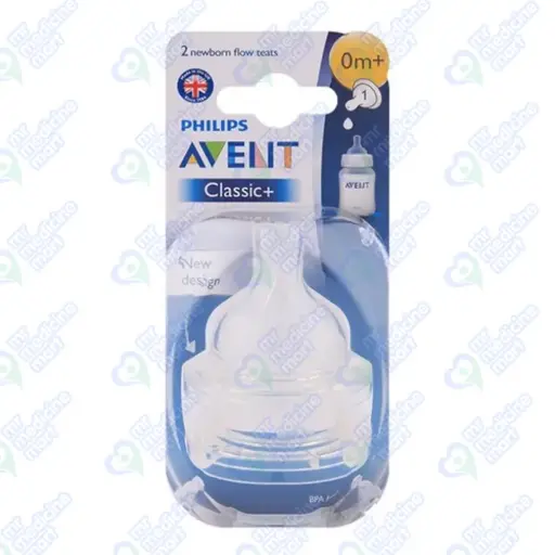 Philips Avent Silicon Nipple Teat 0m+/1h PK2 (SCF631/27