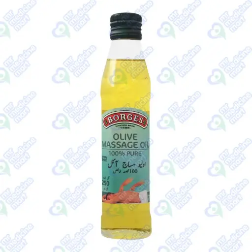 Borges Olive Massage Oil Bottle 250ml