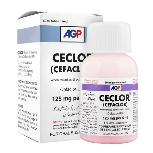 Ceclor 125mg/5ml Suspension 60 ml