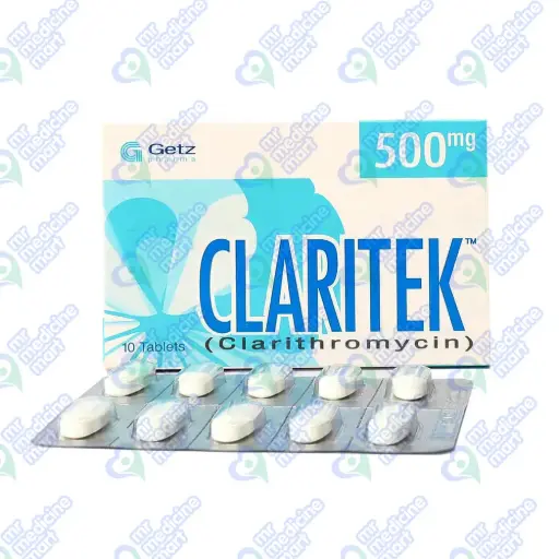 Claritek 500mg Tablet 10 'S