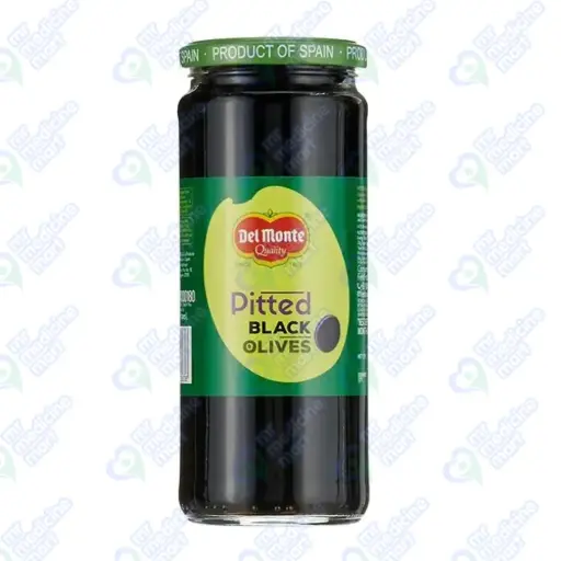 Del Monte Pitted Black Olives 450gm