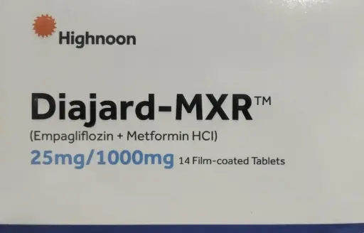 DiaJard MXR 25mg/1000mg Tablet 14's