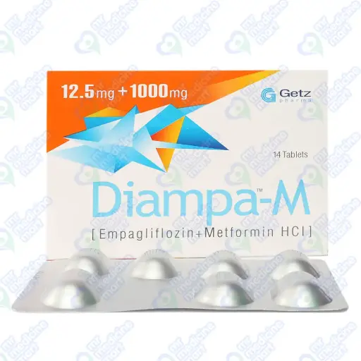 Diampa-M 12.5/1000mg Tablet 7 'S