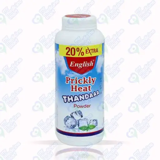 English Prickly Heat Thanda Powder 110gm