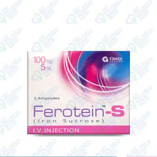Ferotein S Injection 100mg/5ml Ampule