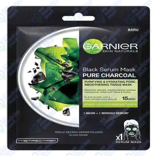 Garnier Pure Charcoal Black Serum Mask 1's