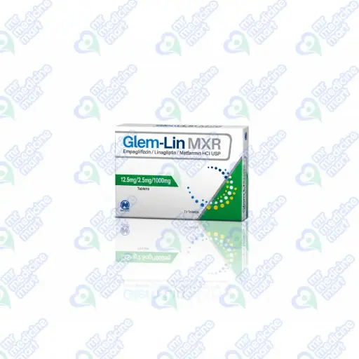 Glem Lin MXR 12.5mg/2.5mg/1000mg Tablet 7's