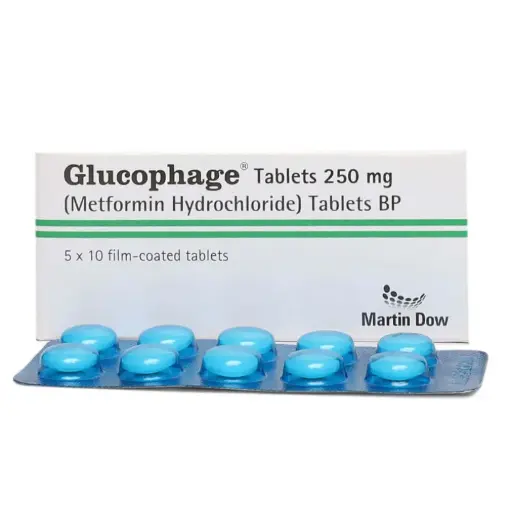 Glucophage 250mg Tablet
