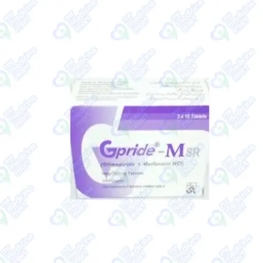 Gpride MSR 1mg/500mg Tablet