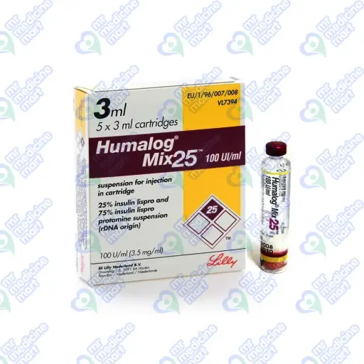 Humalog Mix 25 Cartridge 100IU/3ml 