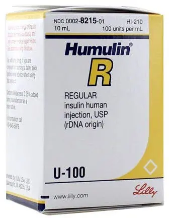 Humulin R 100IU Injection 10ml