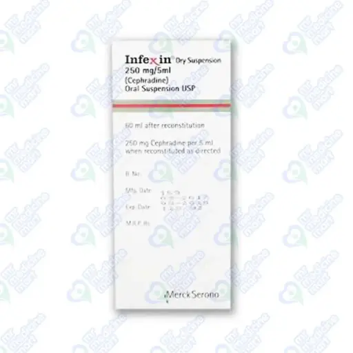 Infexin 250mg/5ml Suspension 60 ml