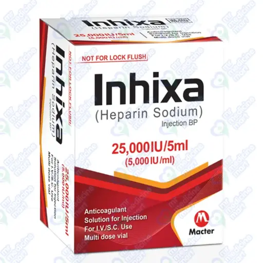 Inhixa BP 25,000 I.U. 5ml Injection 1's