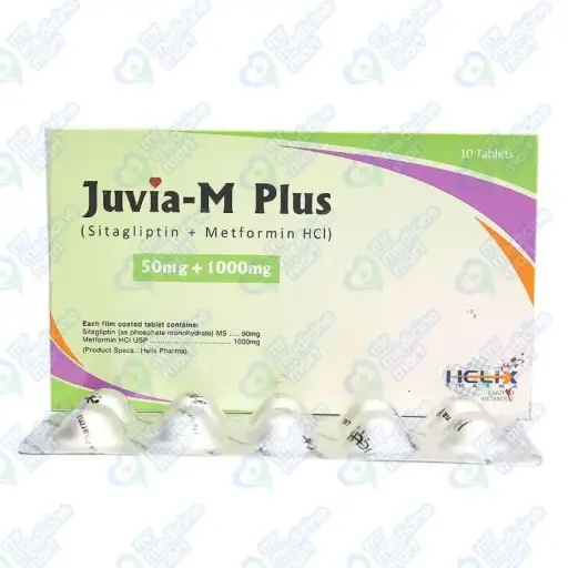 Juvia-M Plus 50mg+1000mg Tablet 10 'S