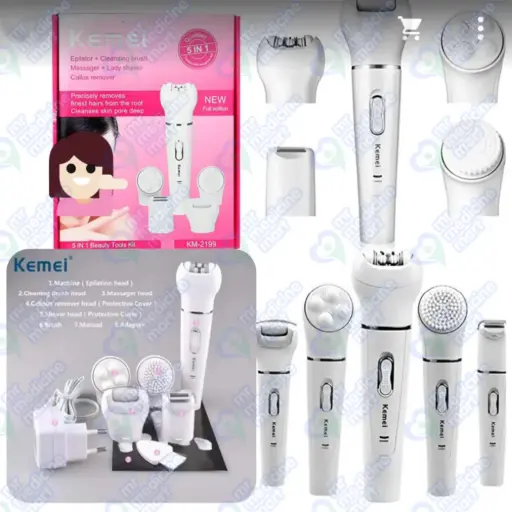 Kemei 5 in 1 Shaver Epilator (Km-2199)