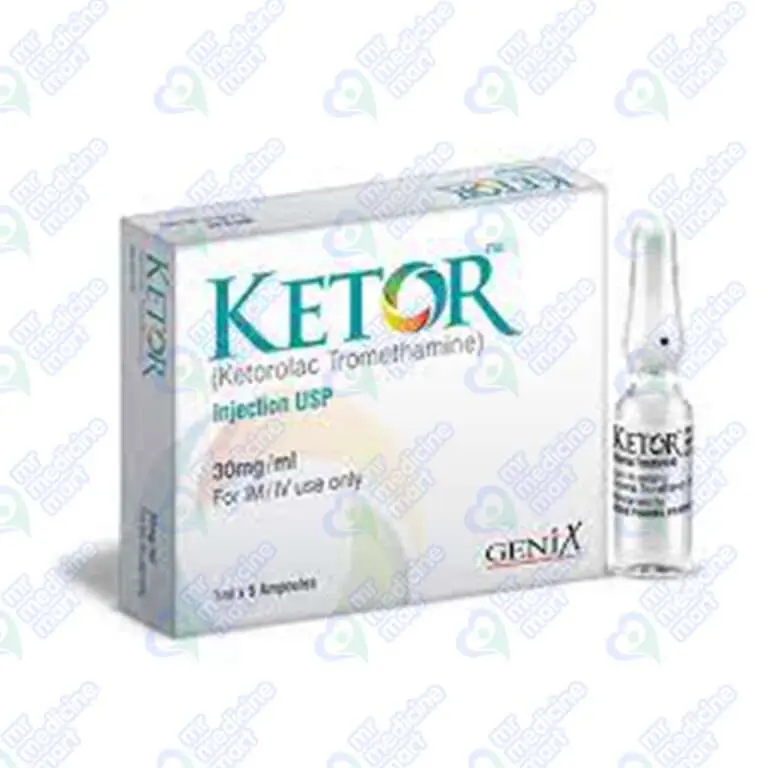 Ketor 30mg/ml Injection 1 Ml | Mr Medicine Mart