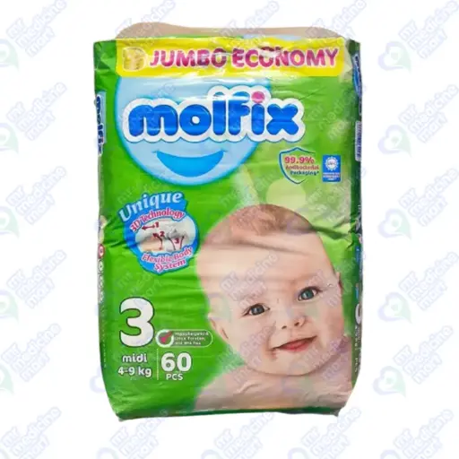 Molfix 3 diaper 60 'S 