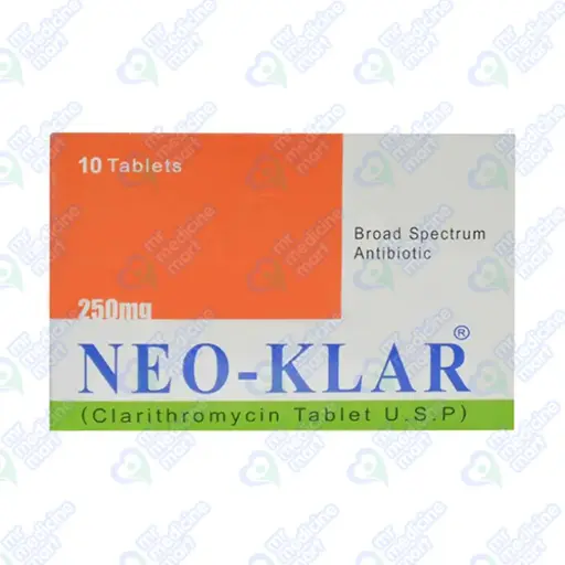 Neo-Klar 250mg Tablet 10 'S