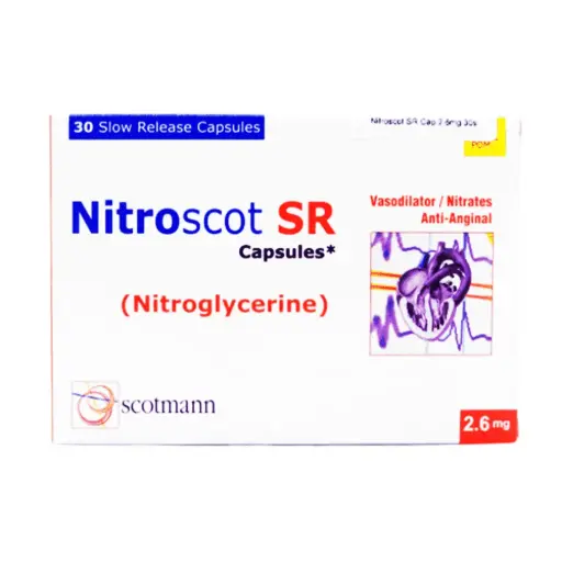 Nitroscot SR 2.6mg Capsule