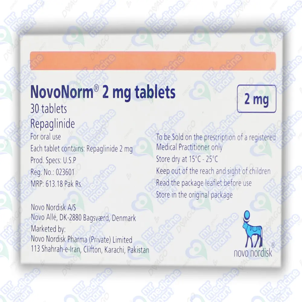 NovoNorm 2mg Tablet | Mr Medicine Mart