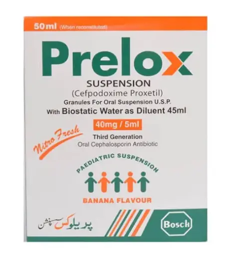 Prelox 40mg/5ml Suspension 50 Ml