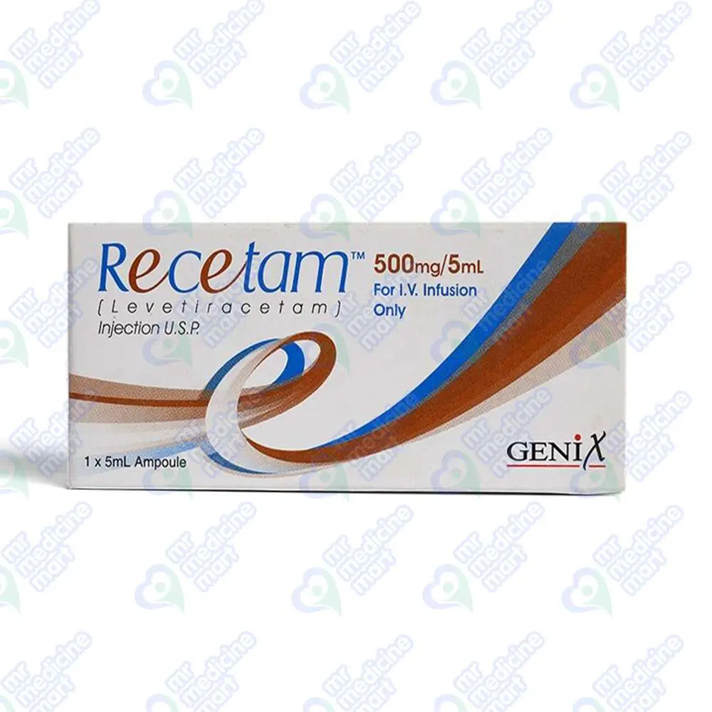 Recetam 500mg/5ml Injection 5 ml | Mr Medicine Mart