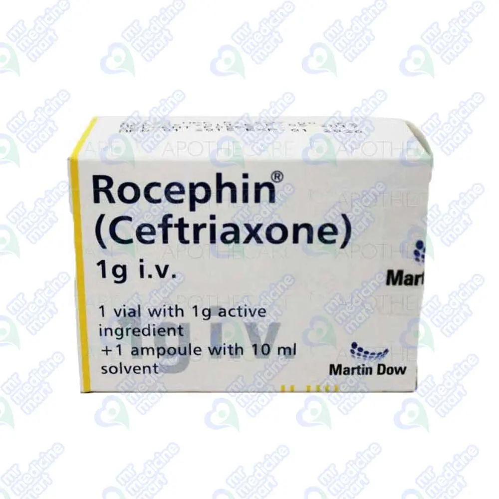 Rocephin IV 1gm Injection 1 vial | Mr Medicine Mart