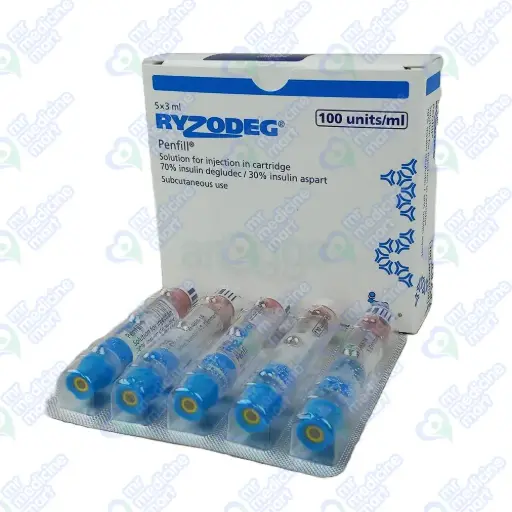 Ryzodeg Penfill Cartridge 5X3ml