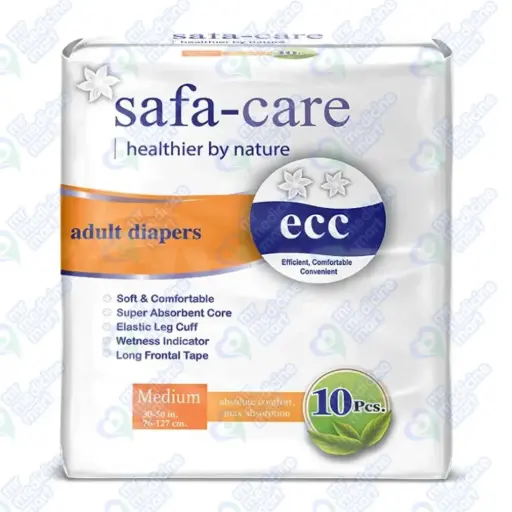 Safa-Care Adult Medium Diaper 10 'S