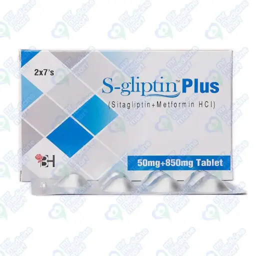 S-Gliptin Plus 50mg+850mg Tablet 7 'S