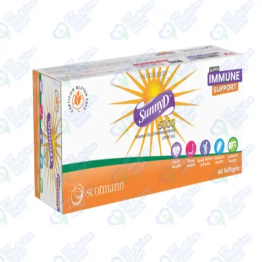 Sunny D  60 Softgels 5000IU