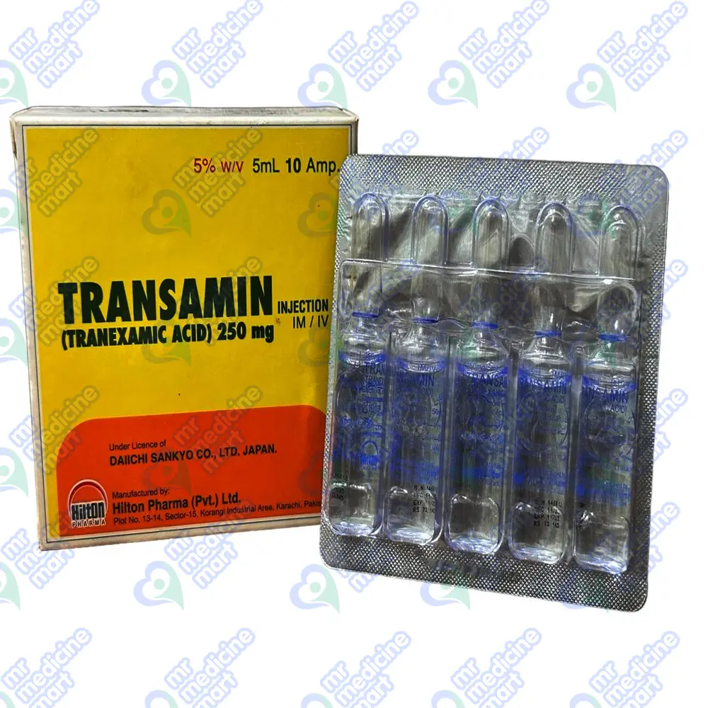 Transamin (5ml) 250mg Ampule 1 'S | Mr Medicine Mart