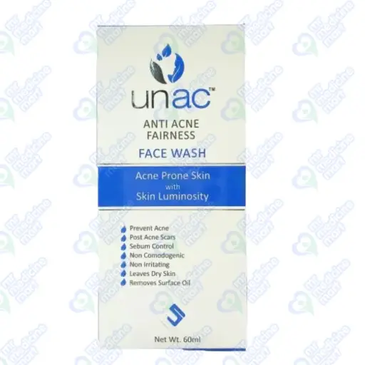 Unac Anti Acne Fairness Face Wash 60ml