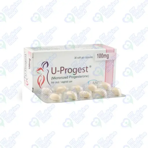 U Progest Softgel Caps 100mg
