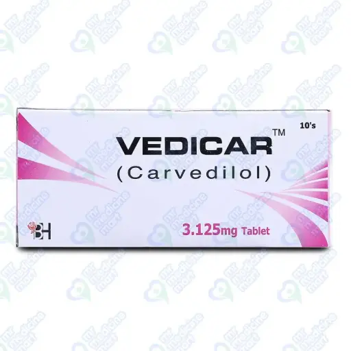 Vedicar 3.125mg Tablet 10 'S