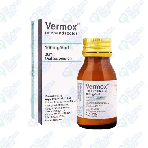 Vermox 100mg/5ml Suspension 30 Ml