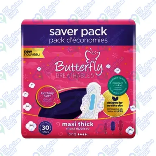 Butterfly Pad Breathables Maxi Thick 30's