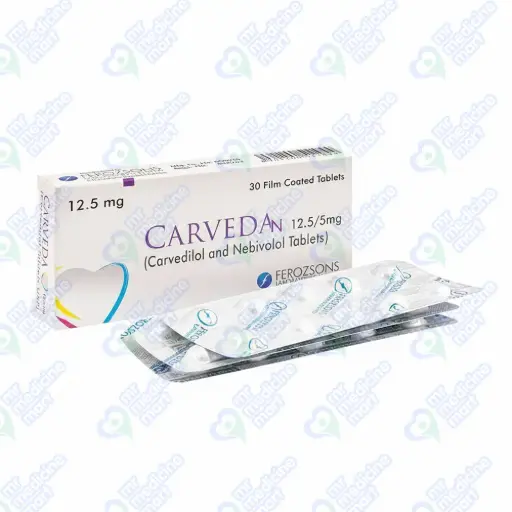 Carveda N 12.5/5mg Tablets 14's
