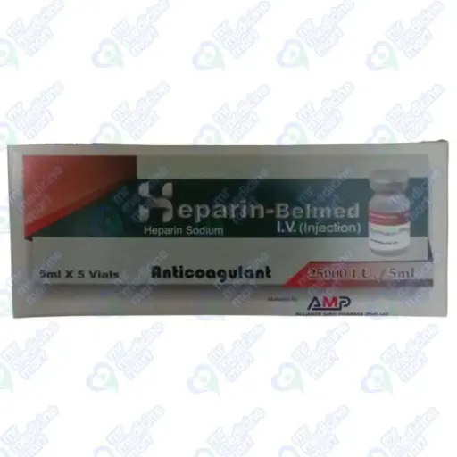 Heparin Belmed I.V. 25000I.U./5ml Vial 1's 