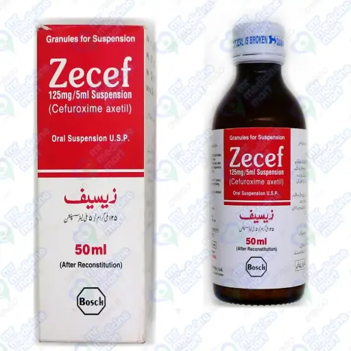 Zecef 125mg Suspension 50ml