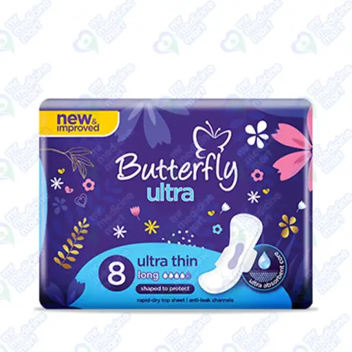 Butterfly Ultra Thin Long Pad 8's