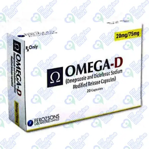 Omega D 20mg/75mg Capsule 20's